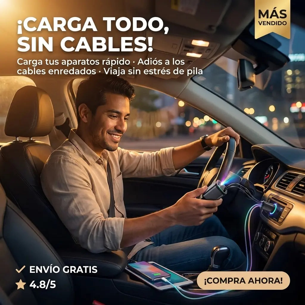 CARGADOR 4 EN 1 CON PROYECTOR