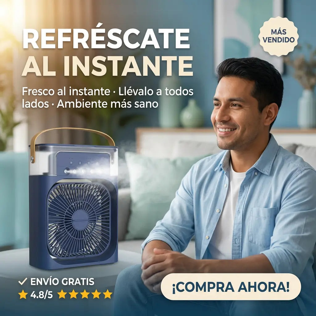MINI ENFRIADOR DE AIRE PORTATIL