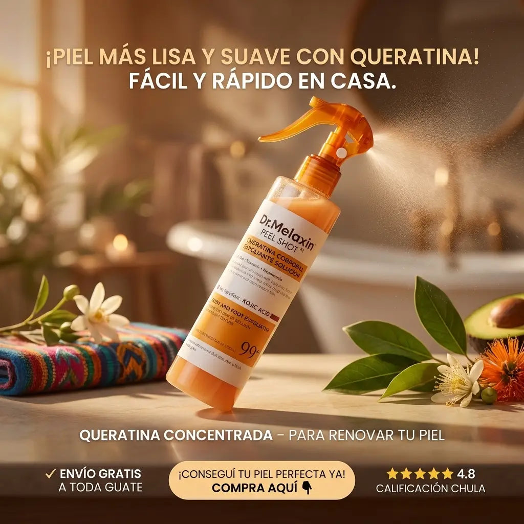 DR. MELAXIM PEEL SHOT™ + EBOOK GRATIS: EXFOLIANTE CORPORAL CASERO