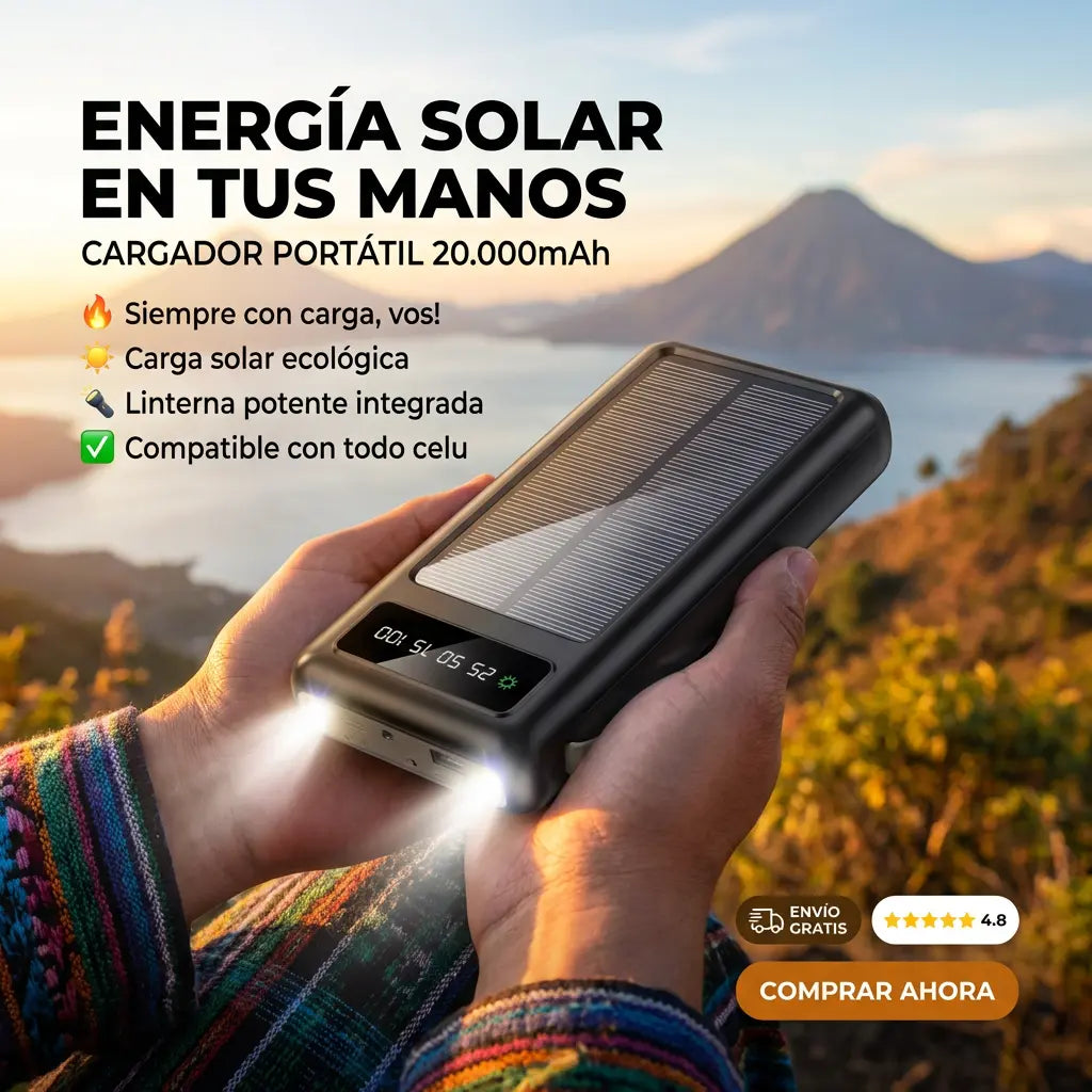 POWER BANK SOLAR MULTICABLE