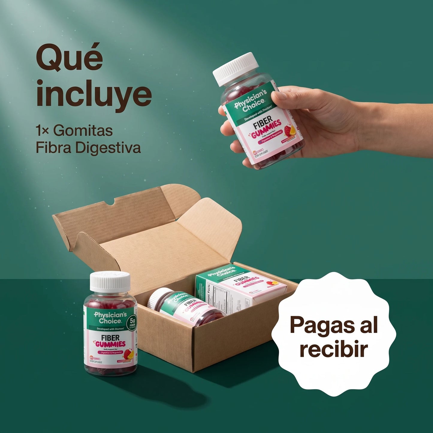 Fiber Gummies 5 gramos de fibra