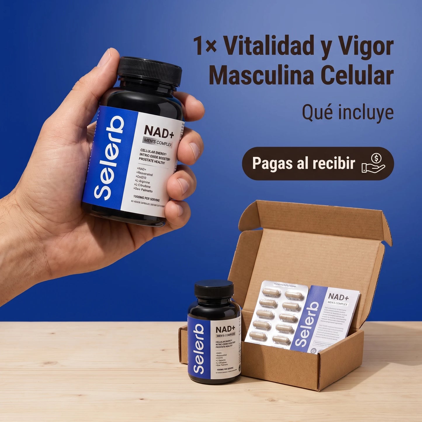 SELERB NAD+ RECUPERA EL VIGOR, FIRMEZA Y DESEO