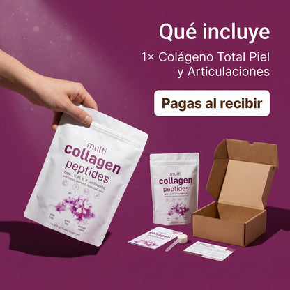PÉPTIDOS MULTICOLÁGENO: Colágeno Total Piel y Articulaciones