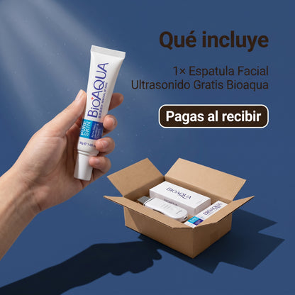 Espatula Facial Ultrasonido + GRATIS: CREMA ANTI ACNE BIOAQUA