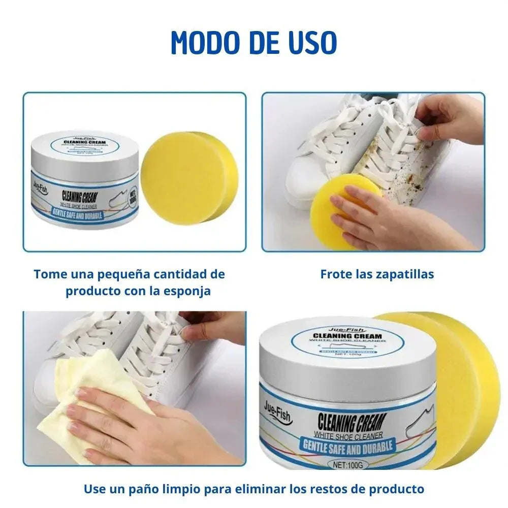 Pasta limpiadora y brilladora de zapatos