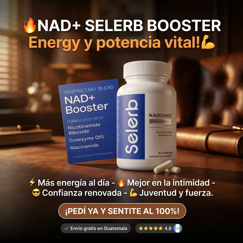 SELERB NAD+: Energía, potencia y vitalidad masculina total