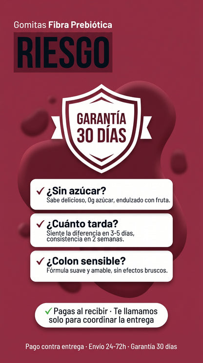 Gomitas Fibra Prebiótica — guarantee-faq