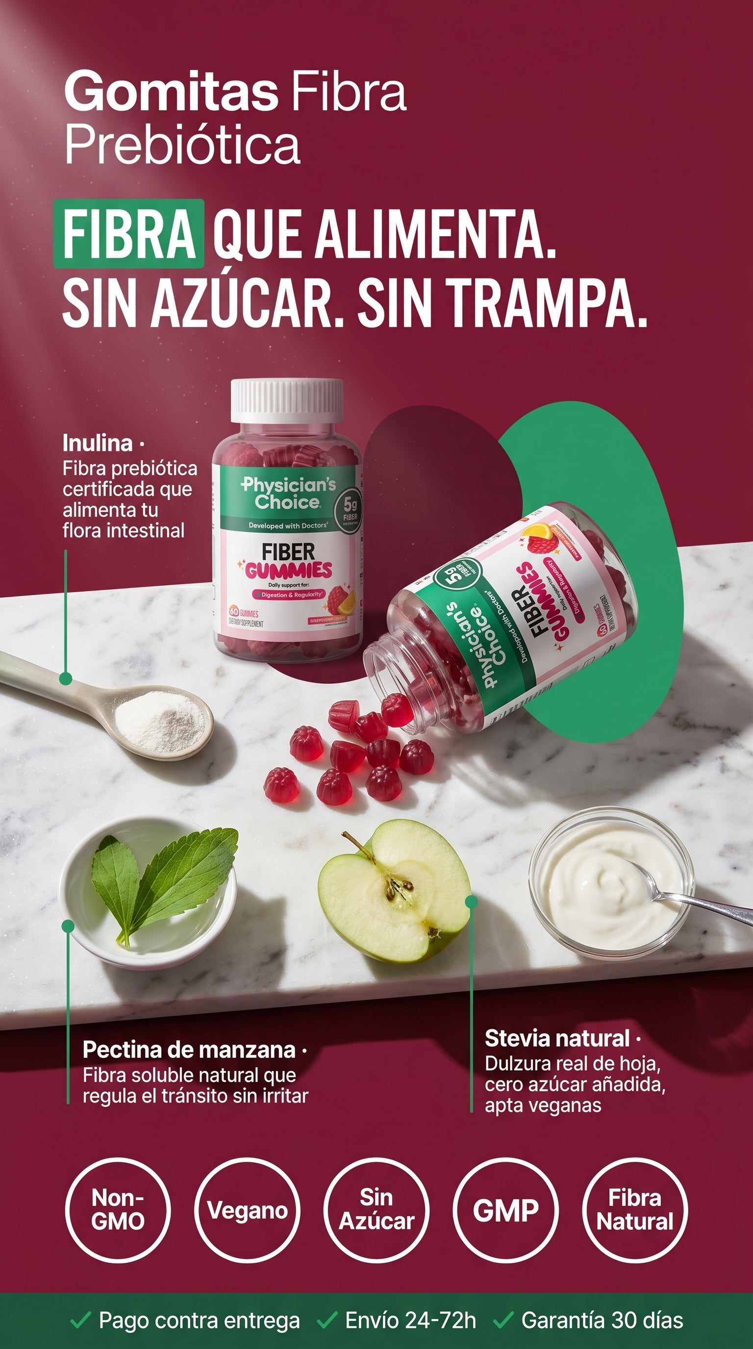 Gomitas Fibra Prebiótica — materials-ingredients