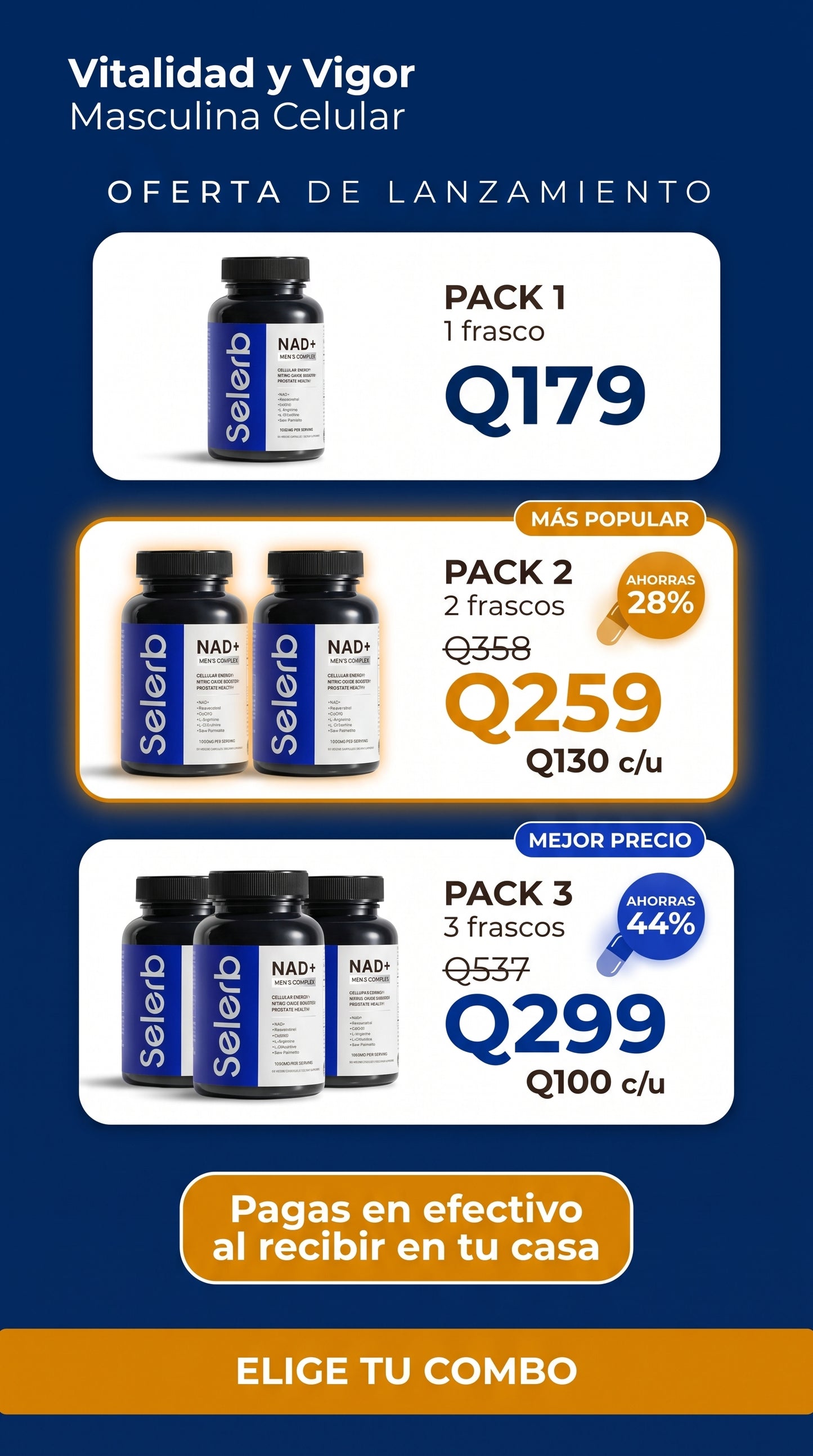 Vitalidad y Vigor Masculina Celular — offer-pricing